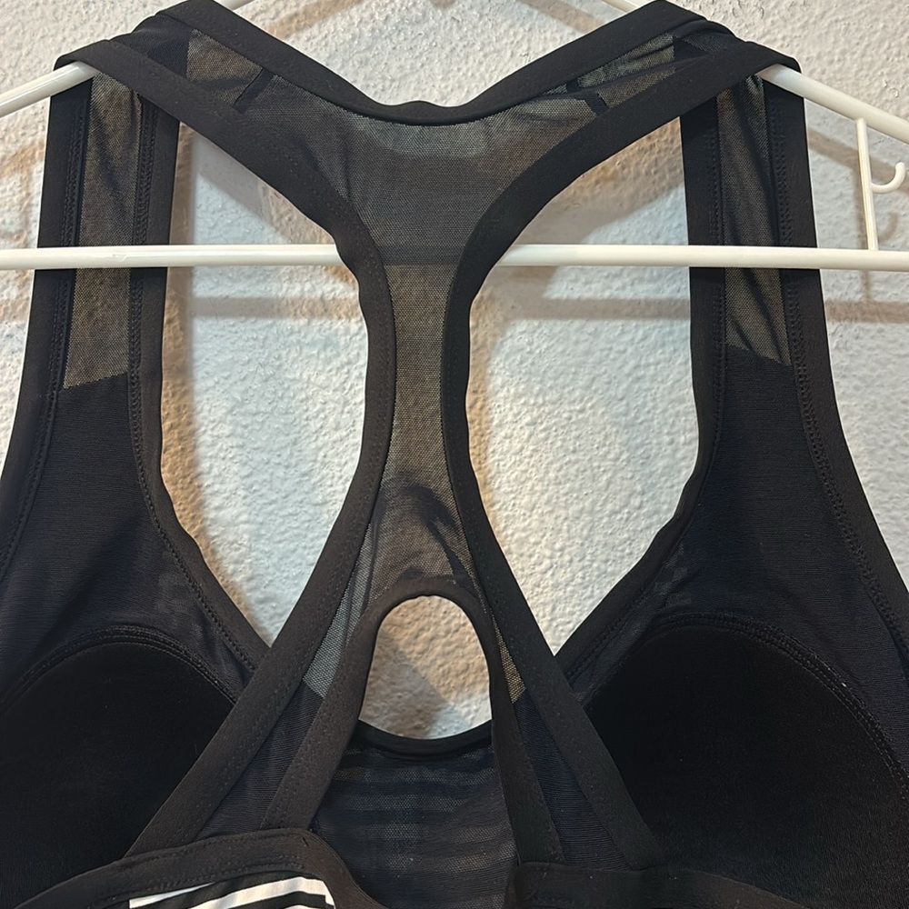 Nike Black and White Asymmetrical Fitted Swim Tank Top - Picture 7 of 8